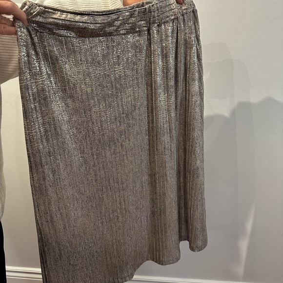 Metallic Accordion Skirt - Size 10 - Picture 1 of 11